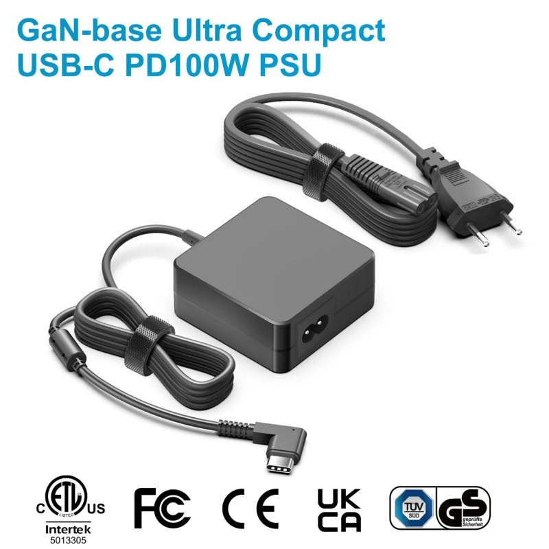 100 W GaN Square PD USB-C virtalähde