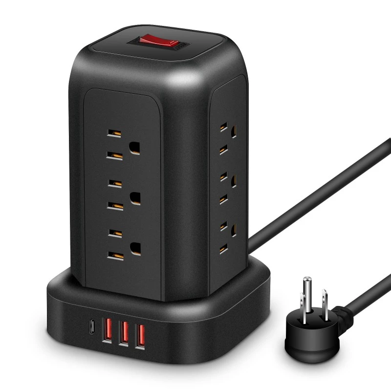 12 pistorasiaa Jatkojohto US Power Strip