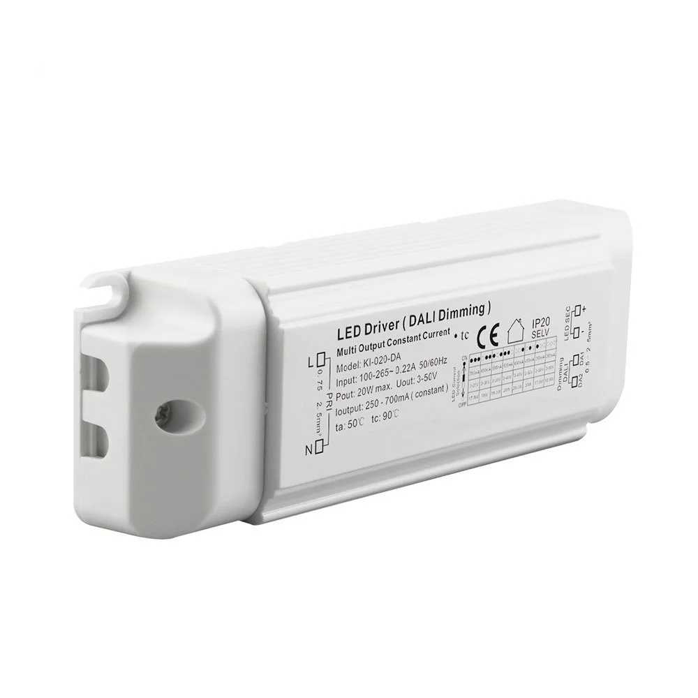 20W Dali Dimming Constant Current -LED-ohjain