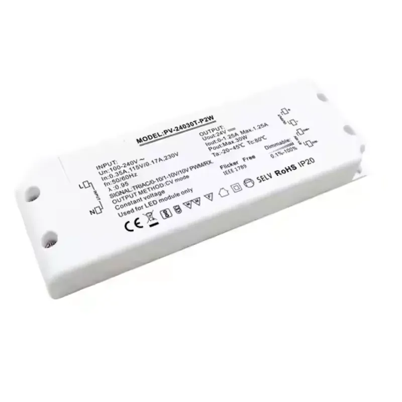 30 W vakiojännite Triac-himmentävä LED-ohjain