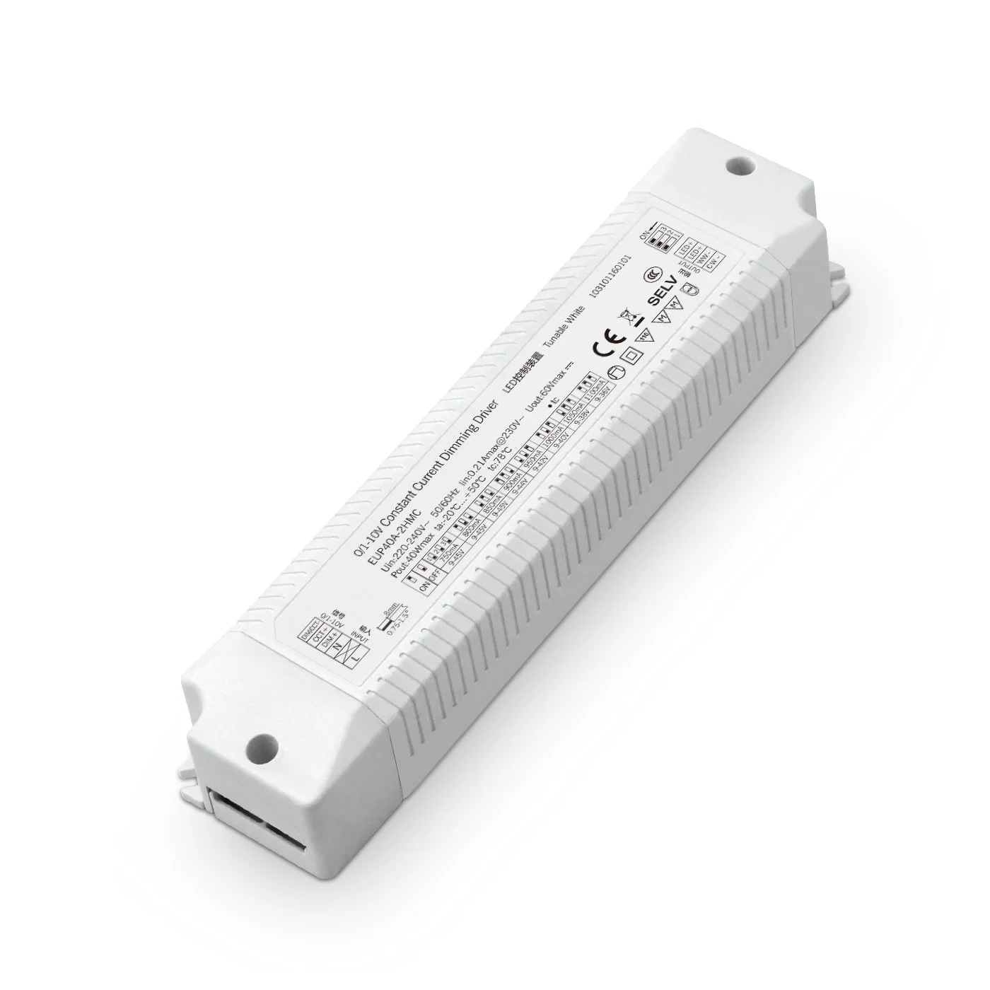 40W 0-10V vakiovirta CCT-himmennettävä led-ohjain