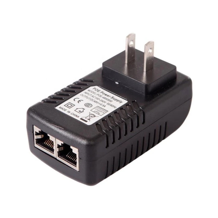 48V 0,5A seinäpistoke POE Injector Ethernet-sovitin