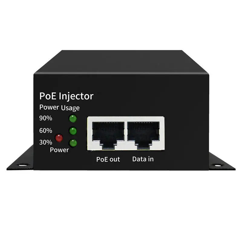 90 W metallikotelo IEEE802.3bt Gigabit PoE -suutin