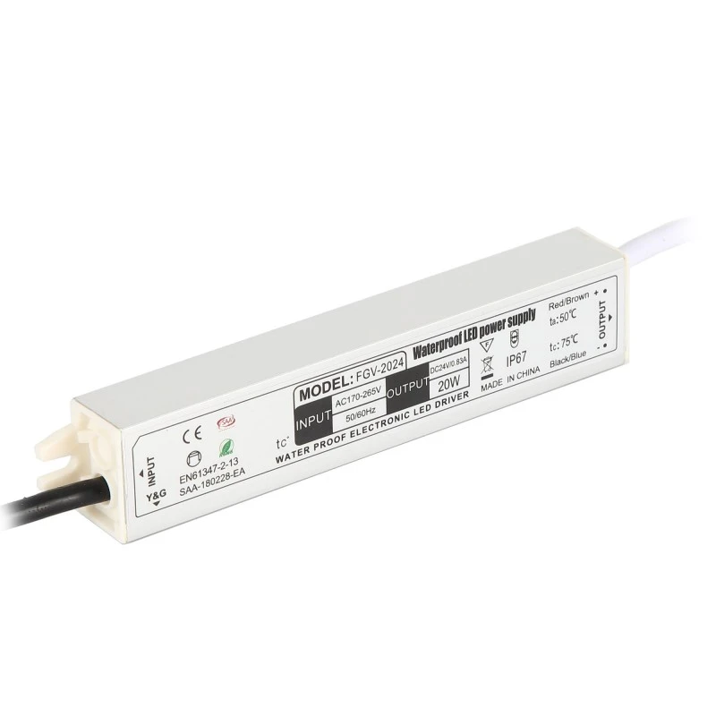 IP67 vedenpitävä LED-ohjain, alumiininen hakkurivirtalähde
