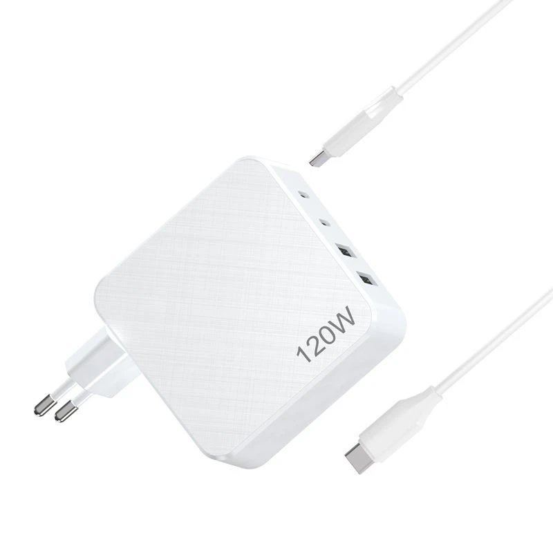 Kannettavan tietokoneen moniporttinen seinälaturi 120 W GaN USB C -laturi